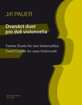 Twelve Duets for Two Violoncellos by Pauer Jiri for 2 Cello