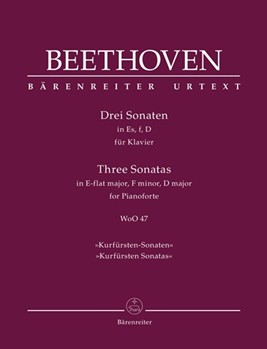 Three Sonatas for Pianoforte by Beethoven Ludwig van - Del Mar Jonathan - for Piano