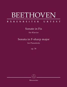 Sonata for Pianoforte F-sharp major op. 78 by Beethoven Ludwig van - Del Mar Jonathan - for Piano