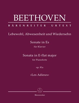 Sonata for Pianoforte E-flat major op. 81a "Les Adieux" by Beethoven Ludwig van - Del Mar Jonathan - for Piano