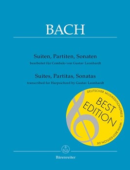 Suites Partitas Sonatas by Bach Johann Sebastian - Leonhardt Gustav - for Piano