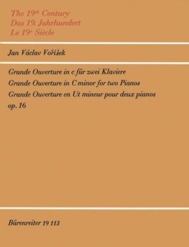 Grande Overture Opus 16 by Vorisek for 2 Piano 4 Hands