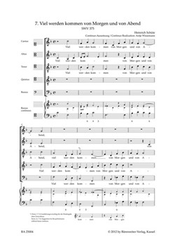 Viel werden kommen von Morgen und von Abend SWV 375 -Motet- (No. 7 from "Geistliche Chor-Music") by Schutz Heinrich for MixCh(SATTB)Bass Clefadlib