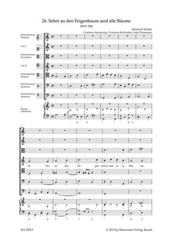 Sehet an den Feigenbaum und alle Baume SWV 394 -Motet- (No. 26 from "Geistliche Chor-Music") by Schutz Heinrich for Sg-S-SoloSg-T-SoloVoic1Voic2Voic3Voic45VoicBass Clefadlib