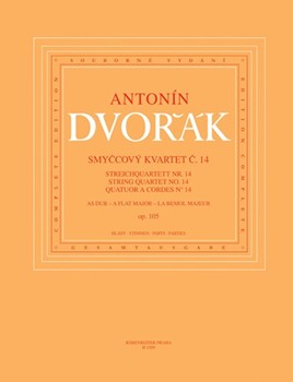 String Quartet Nr. 14 A-flat major op. 105 by Dvorak Antonin for 2 V/Va/Vc