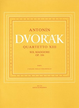 String Quartet Nr. 13 G-Dur op. 106 by Dvorak Antonin for 2V/Va/Vc
