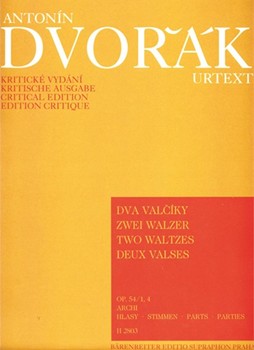 zwei Walzer op. 54 -Nr. 1 A-Dur Nr. 4 Des-Dur- by Dvorak Antonin for 2V/Va/Vc