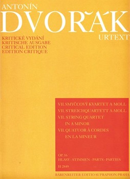 String Quartet Nr. 7 a-Moll op. 16 by Dvorak Antonin for 2V/Va/Vc
