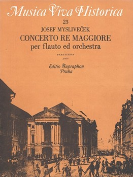 Konzert D-Dur -fur Flote und Orchester- by Myslivecek Josef for Fl-Solo/2O