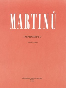 Impromptu -drei Stucke fur Violine und Klavier- by Martinu Bohuslav for V/Piano