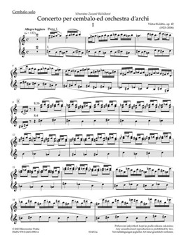 Konzert fur Cembalo und Orchester op. 42