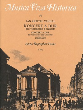 Konzert A-dur fur Violoncello und Klavier by Vanhal Jan Krtitel for Vc/Piano