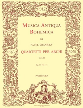 Quartetti per archi II Nr. 1-6 op. 16 by Vranicky Pavel for 2V/Va/Vc