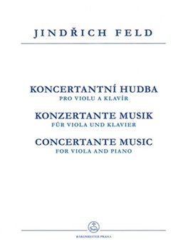 Konzertante Musik fur Bratsche und Klavier by Feld Jindrich for Va/Piano