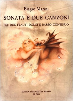 Sonata e due canzoni -per due flauti dolci e basso continuo- by Marini Biagio for 2Recorder-