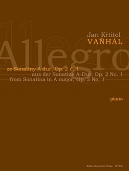 Allegro by Vanhal Jan Krtitel for Piano