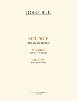 Melody for Two Violins by Suk Josef for 2V