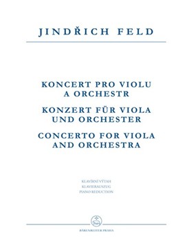 Concerto for Viola and Orchestra by Feld Jindrich for Va-Solo/Or