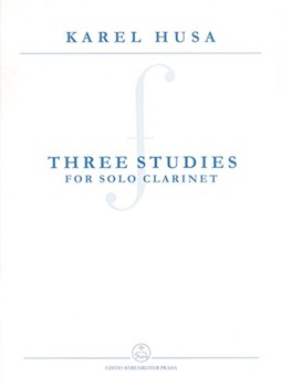 three Studies for Solo Clarinet by Husa Karel for Clarinet-s