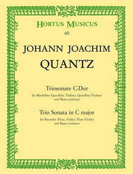 Trio Sonata In C Major by Quantz Johann Joachim for Flute Duet