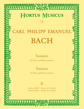 Sonatas Bk2 by Bach Carl Philipp Emanuel for Flute and Piano