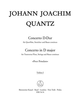 Konzert "Pour Potsdam" D-Dur -Flotenkonzert- by Quantz Johann Joachim for