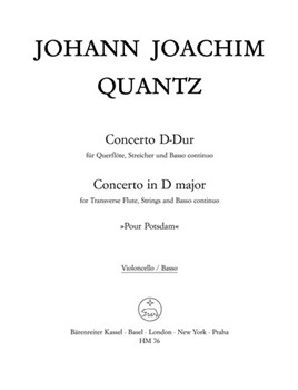 Konzert "Pour Potsdam" D-Dur -Flotenkonzert- by Quantz Johann Joachim for