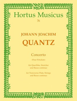 Konzert "Pour Potsdam" D-Dur -Flotenkonzert- by Quantz Johann Joachim for Fl-Solo/St