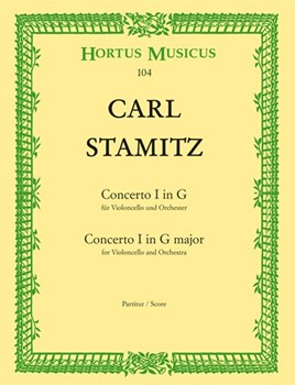 Konzert fur Violoncello und Orchester Nr. 1 G-Dur by Stamitz Carl for vc-Solo/2F