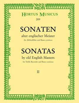 Sonaten alter englischer Meister fur Altblockflote und Basso continuo (Heft 2) by for Recorder-A