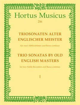 Triosonaten alter englischer Meister fur 2 Altblockfote und Basso continuo -William Williams: Sonate by for 2Recorder-