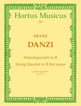 String Quartet "Figaro-Quartett" B-Dur op. 6/2 by Danzi Franz for 2V/Va/Vc