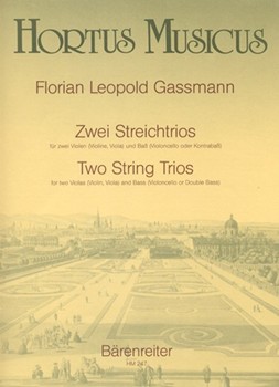 Zwei String Trios fur Zwei Violen (Violine Viola) und Bass (Violoncello oder Kontrabass) by Gassmann Florian Leopold for Va1/V/Va2/