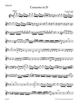 Konzert fur Flote Streicher und Basso continuo D-Dur RV 783 -Flotenkonzert- by Vivaldi Antonio Lucio for
