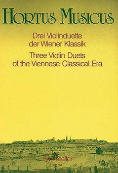 drei Violinduette der Wiener Klassik -Mehrsatzige Kompositionen von Peter Hansel Franz Anton Hoffme by for 2V