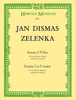 Sonata I fur zwei Oboen Fagott und Basso continuo F-Dur ZWV 1811 by Zelenka Jan Dismas for 2Ob/bassoo