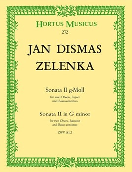Sonata II g-Moll ZWV 1812 by Zelenka Jan Dismas for 2Ob/bassoo