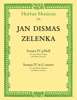 6 Sonaten fur 2 Oboen oder Violine und Oboe Fagott (Violoncello) und Basso continuo. Heft 4 (Sonate by Zelenka Jan Dismas for 2Ob/bassoo
