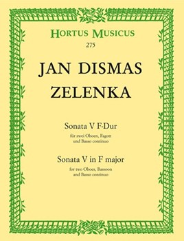 Sonata V fur two Oboen Fagott und Basso continuo F-Dur ZWV 1815 by Zelenka Jan Dismas for 2Ob/bassoo