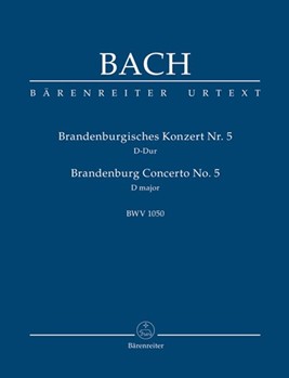 Brandenburg Concerto No. 5 D major BWV 1050 by Bach Johann Sebastian for Fl-Solo/V-