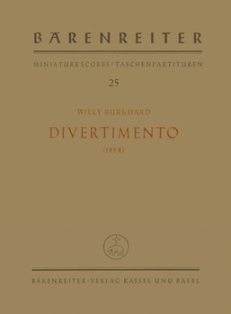 Divertimento fur String Trio op. 95 (1954) by Burkhard Willy for V/Va/Vc
