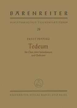 Te deum (1956) by Pepping Ernst for SSolo/BarS