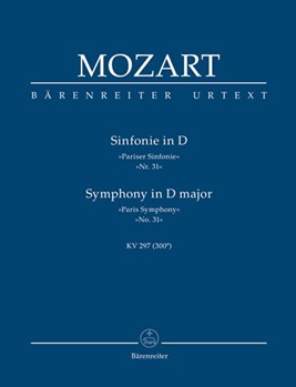 Symphony Nr. 31 D major K. 297 (300a) "Paris Symphony" by Mozart Wolfgang Amadeus for 2Fl/2Ob/2c