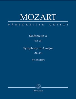 Symphony Nr. 29 A major K. 201(186a) by Mozart Wolfgang Amadeus for 2Ob/2Hn/2V