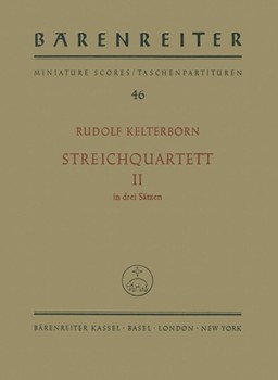 String Quartet Nr. 2 (1956) by Kelterborn Rudolf for 2V/Va/Vc