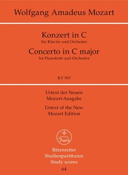 Piano Concerto C major K. 503 -Concerto for Piano and Orchestra- by Mozart Wolfgang Amadeus for Piano-Solo
