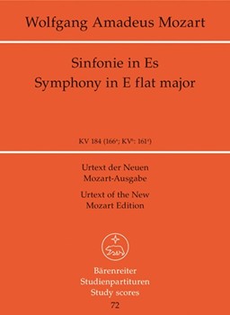 Symphony Nr. 26 E-flat major K. 184(166a) by Mozart Wolfgang Amadeus for Orch