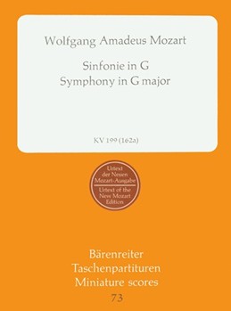 Symphony Nr. 27 G major K. 199 (161b) by Mozart Wolfgang Amadeus for 2Fl/2Hn/2V