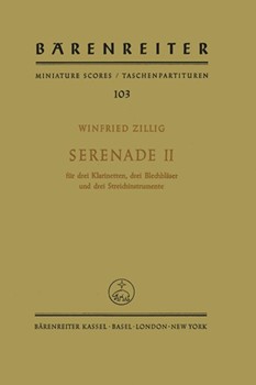 Serenade II fur 9 Solo-Instrumente (1929) by Zillig Winfried for 3Clarinet/