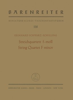 String Quartet f-Moll (1932) by Schwarz-Schilling Reinhard for 2V/Va/Vc